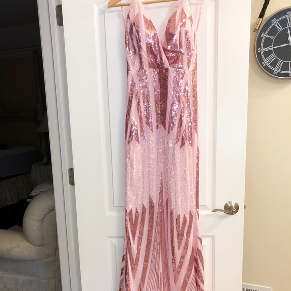 NWT Pink Sequin Dress - Picture 1 of 5